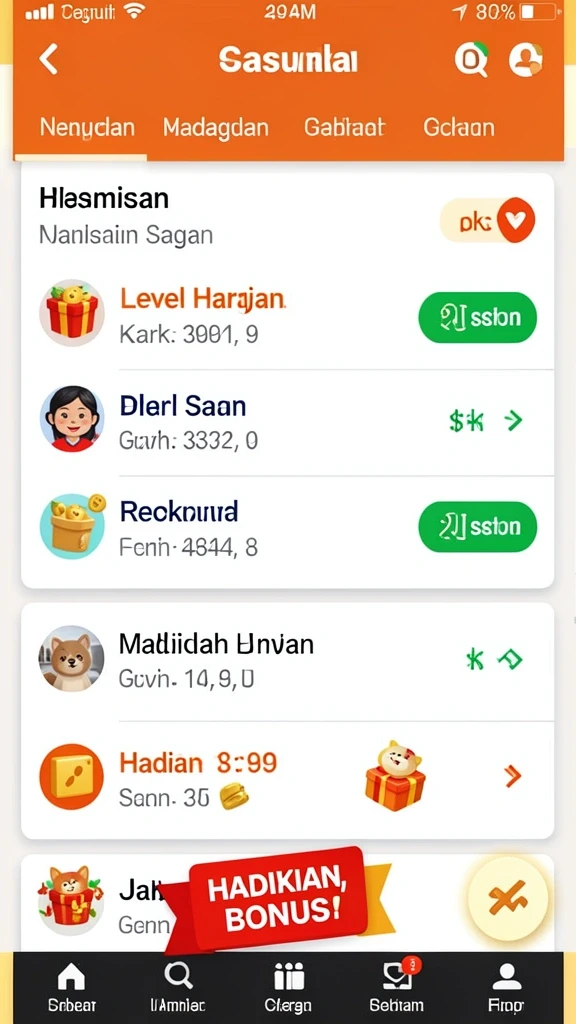 8qr - Tampilan antarmuka yang cerah dan menarik.